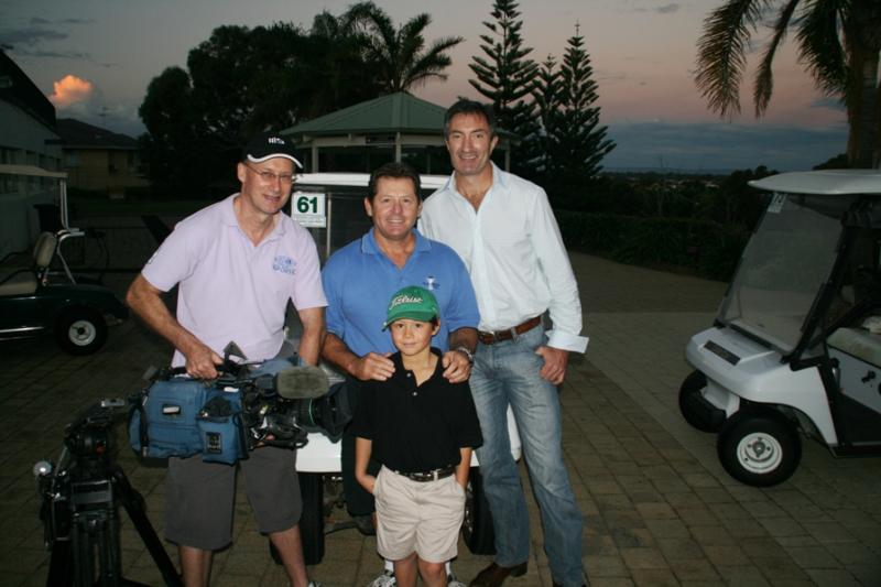 Karl with Ch 9's Tim Sheridan in July 2009