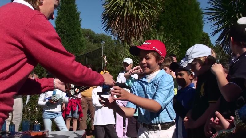 Karl winning Under 10 Division of Victorian Pitch'n'Putt Championships, April 20