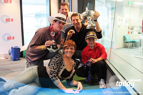 Karl and the 92.9FM Breakfast Crew, August 2009