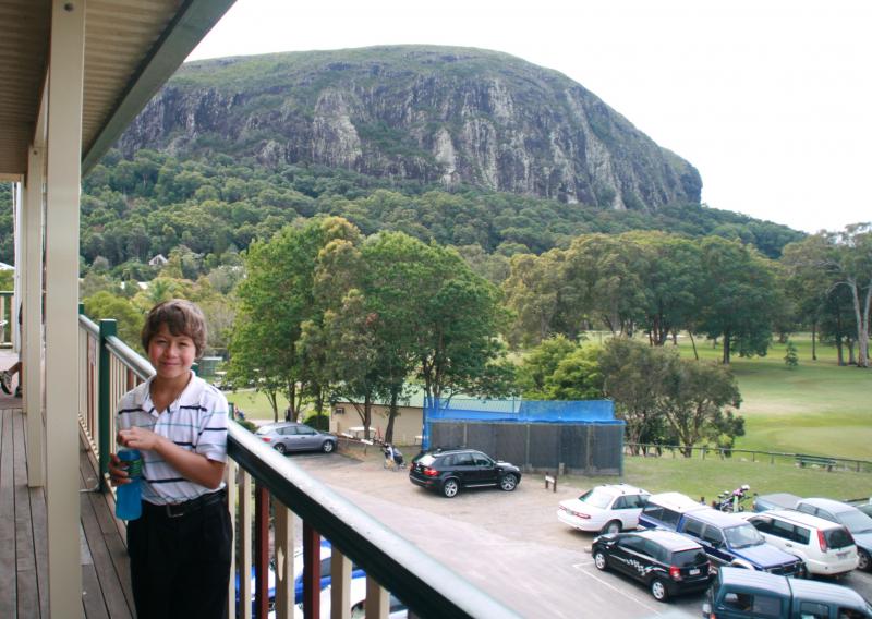 Karl at Mt Coolum, Ju;y 25, 2010