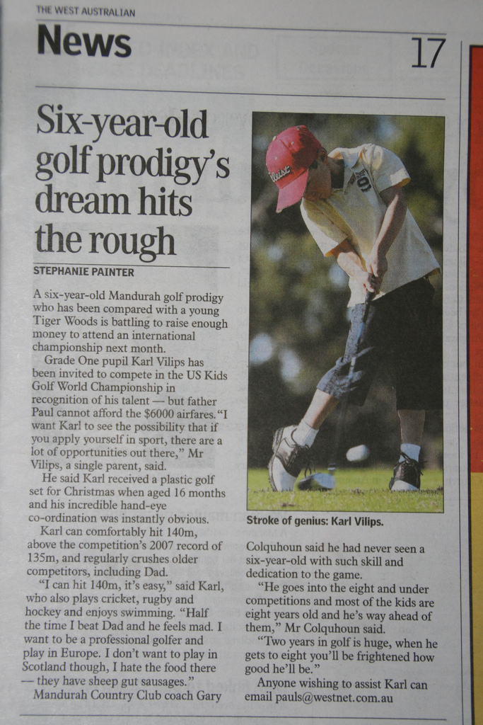 West Australian Newspaper, June 2008