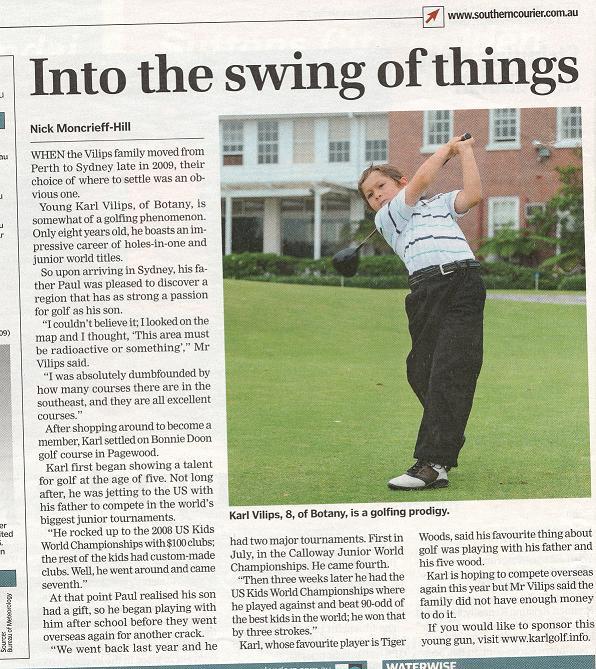 Newspaper story, March 2010