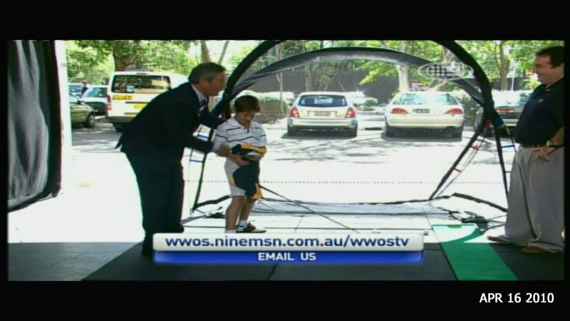 Karl w WWOS's Ken Sutcliffe and Australia golfer Craig Parry, May 2010
